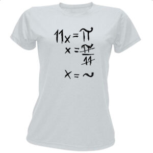 Camiseta Baby Look Equacao matematica PI TIL