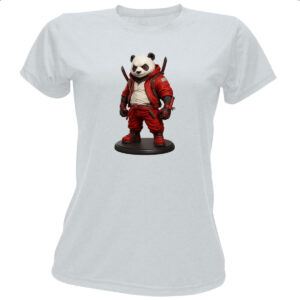 Camiseta Baby Look Panda Punk Samurai