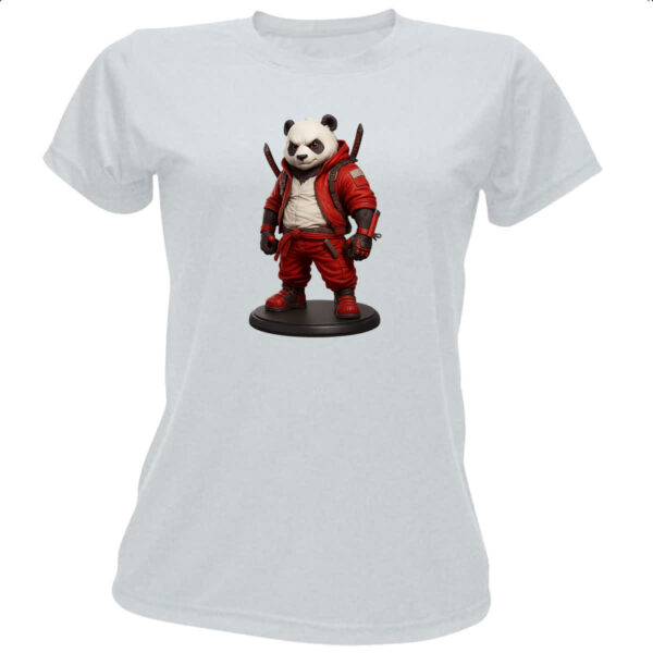 Camiseta Baby Look Panda Punk Samurai