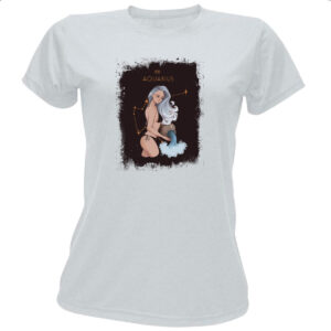 Camiseta Baby Look Anime Signo de Aquario