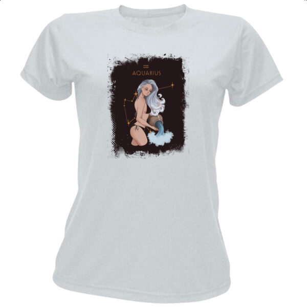 Camiseta Baby Look Anime Signo de Aquario