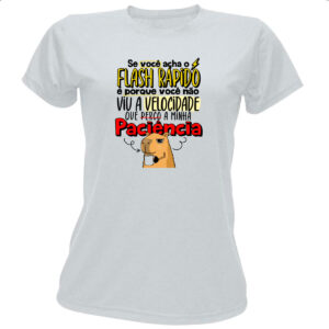 Camiseta Baby Look Capivara Flash Rapido