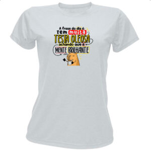 Camiseta Baby Look Capivara Testa oleosa