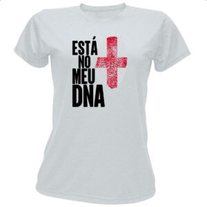Camiseta Baby Look Esta no meu DNA Inglaterra