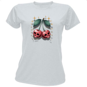 Camiseta Baby Look Cerejas da morte