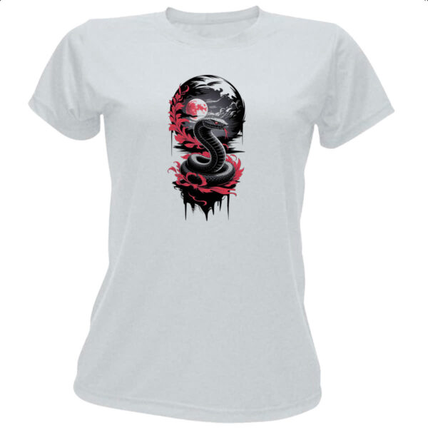 Camiseta Baby Look Mamba Negra Red Moon
