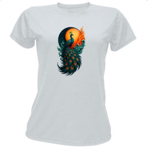 Camiseta Baby Look Pavao sunset arte