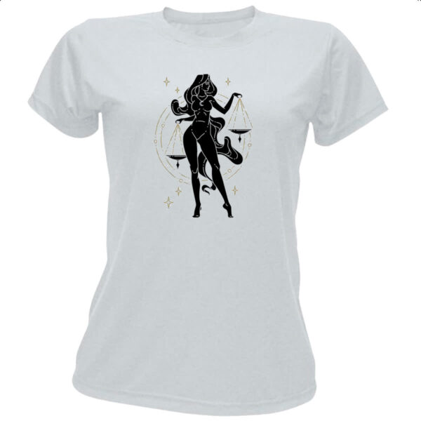 Camiseta Baby Look Signo Yoga Libra