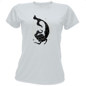 Camiseta Baby Look Signo Yoga Peixes