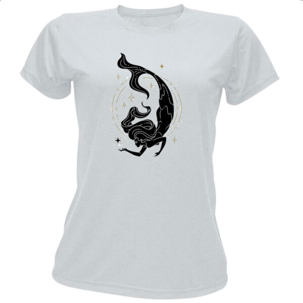 Camiseta Baby Look Signo Yoga Peixes
