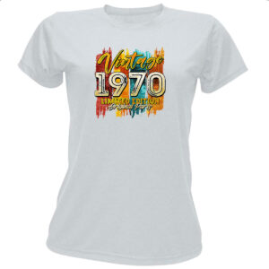 Camiseta Baby Look Vintage 1970 Limited Edition