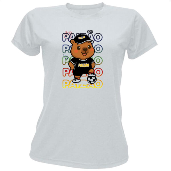 Camiseta Baby Look Capivara Paizao Futebol