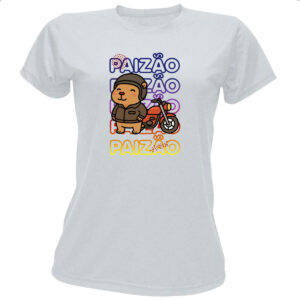 Camiseta Baby Look Capivara Paizao Motoqueiro