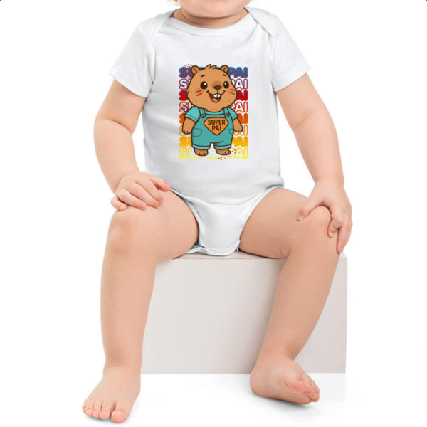 Body infantil Capivara Paizao Super Pai 2 - Imagem 2