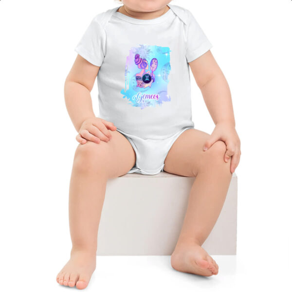 Body infantil Gemeos fundo zodiacal - Imagem 2