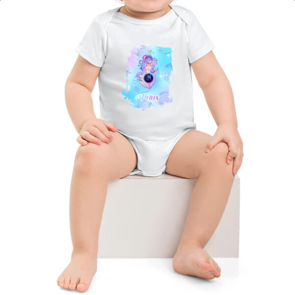 Body infantil Peixes fundo zodiacal - Imagem 2