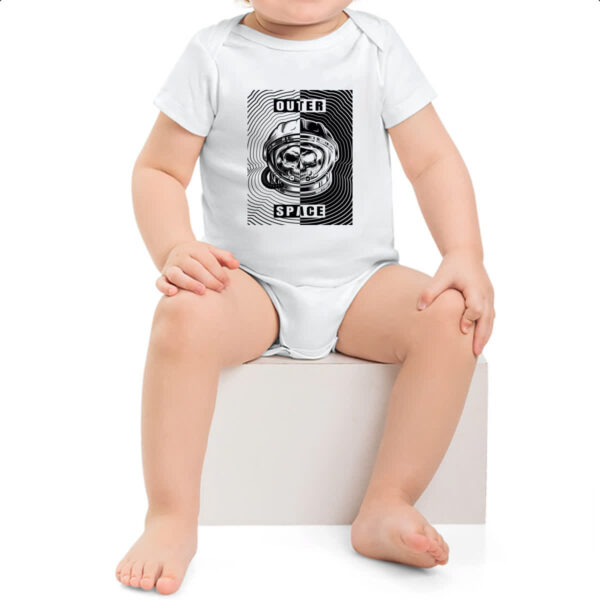 Body infantil Caveira Atronauta Outer Space - Imagem 2