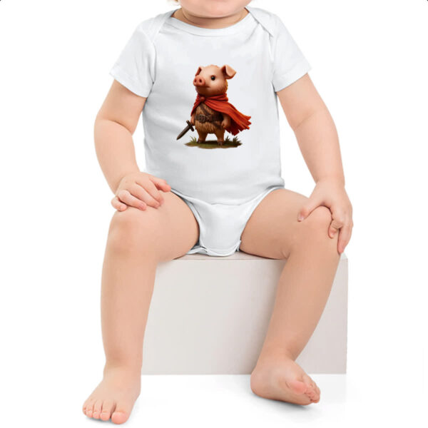 Body infantil Porco mosqueteiro - Imagem 2
