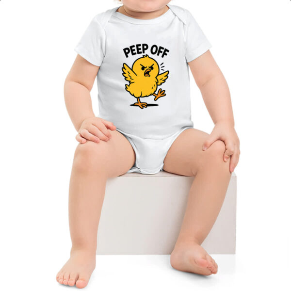 Body infantil Pintinho Amarelo Peep Off - Imagem 2