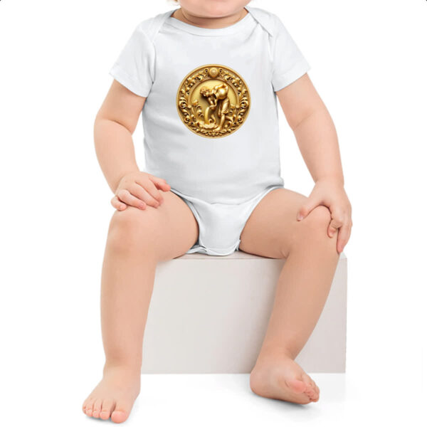 Body infantil Signo de Aquario moeda de ouro - Imagem 2