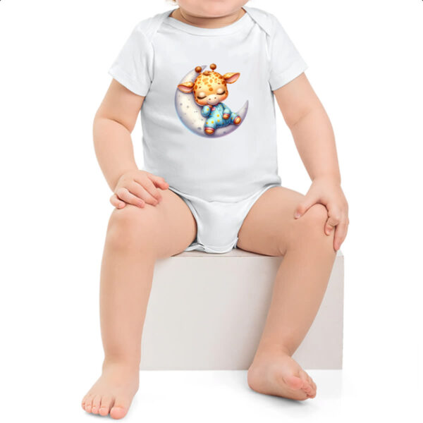 Body infantil Cute Girafa dormindo na Lua - Imagem 2