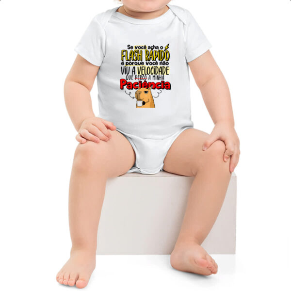 Body infantil Capivara Flash Rapido - Imagem 2