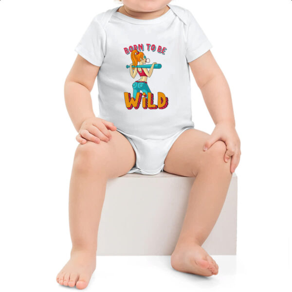 Body infantil Girl Born to be wild - Imagem 2
