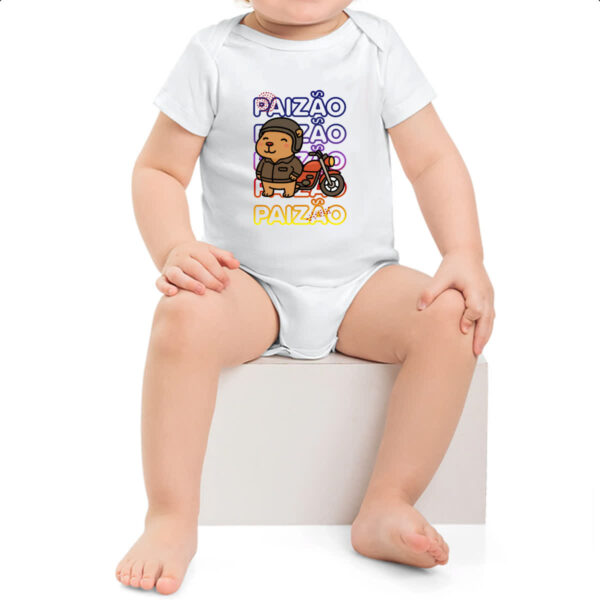 Body infantil Capivara Paizao Motoqueiro - Imagem 2