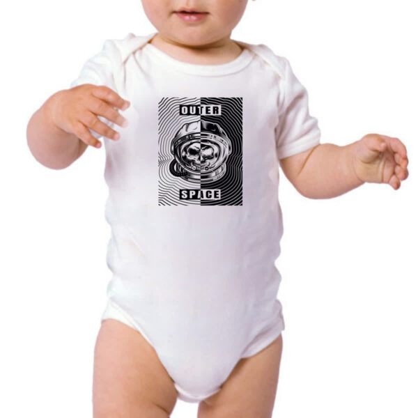 Body infantil Caveira Atronauta Outer Space - Imagem 3