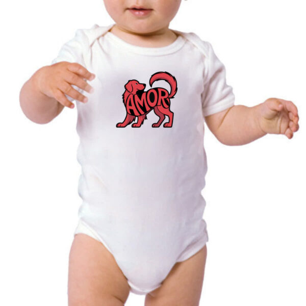 Body infantil Cachorro Amor - Imagem 3