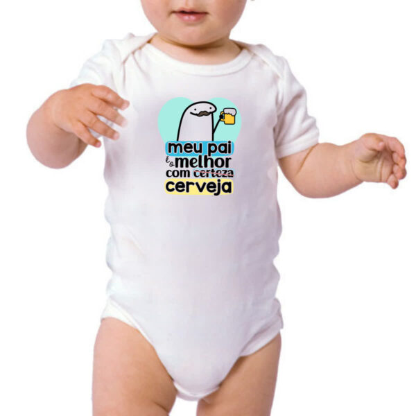Body infantil Dia dos Pais Flork Certeza - Imagem 3