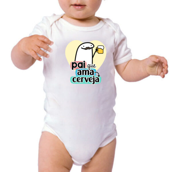 Body infantil Dia dos Pais Flork Cerveja - Imagem 3