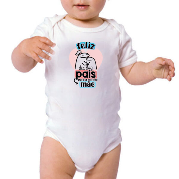 Body infantil Dia dos Pais Flork Mae - Imagem 3