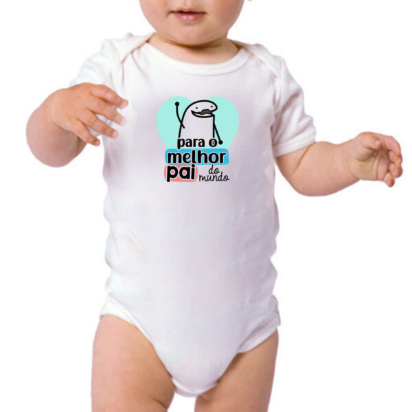 Body infantil Dia dos Pais Flork Melhor 2 - Imagem 3