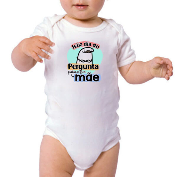 Body infantil Dia dos Pais Flork Pergunta - Imagem 3