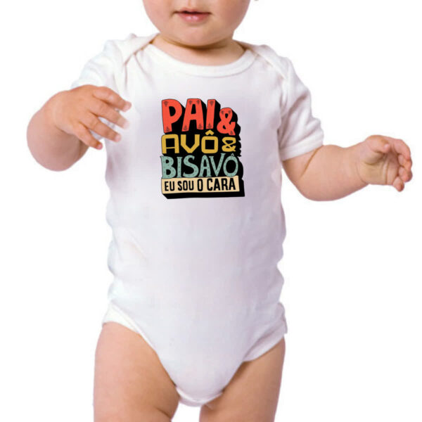 Body infantil Pai avo e bisavo - Imagem 3