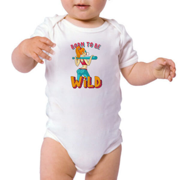 Body infantil Girl Born to be wild - Imagem 3