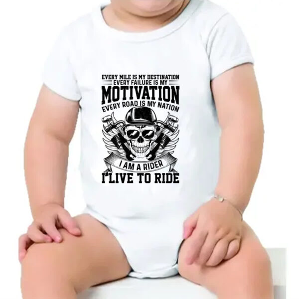 Body infantil Motorcycle Motivation - Imagem 4