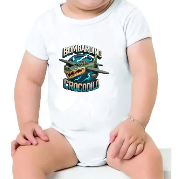 Body infantil Bombardino Crocodilo - Imagem 4