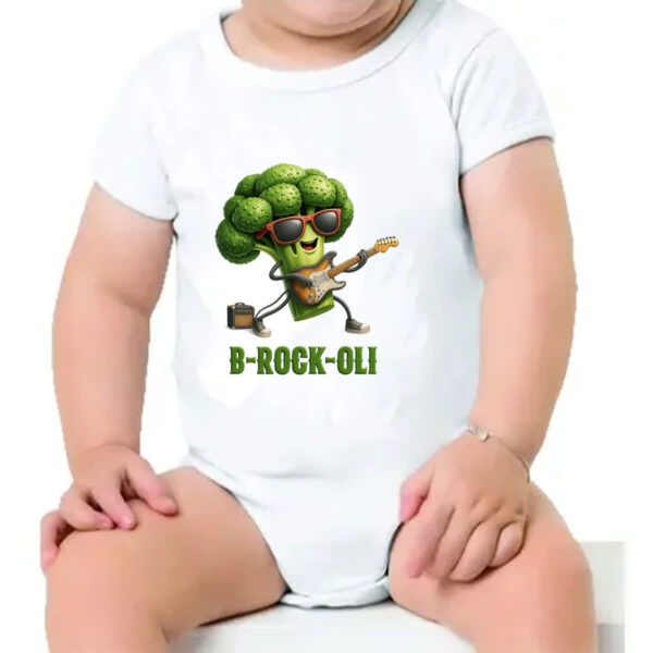 Body infantil Brocolis Rock Roll - Imagem 4