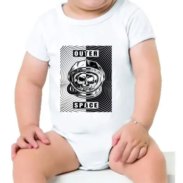 Body infantil Caveira Atronauta Outer Space - Imagem 4