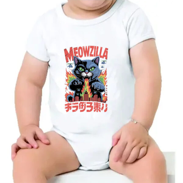Body infantil Meowzilla - Imagem 4