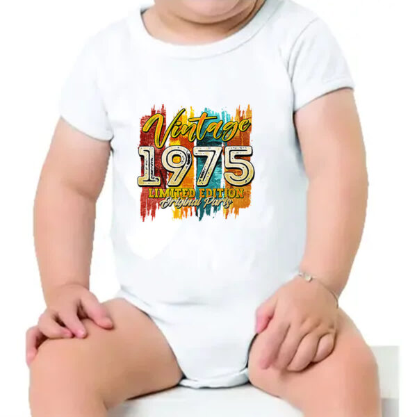 Body infantil Vintage 1975 Limited Edition - Imagem 4