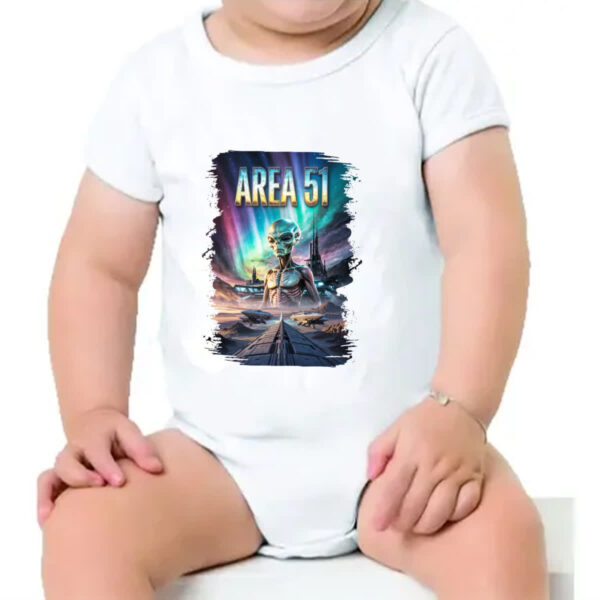 Body infantil Area 51 Poster Futurista - Imagem 4
