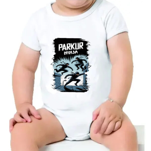 Body infantil Parkur Ninja - Imagem 4