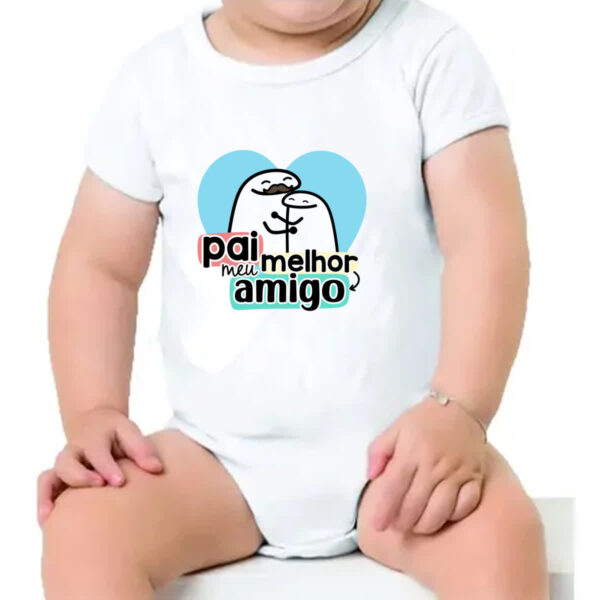 Body infantil Dia dos Pais Flork Amigo - Imagem 4