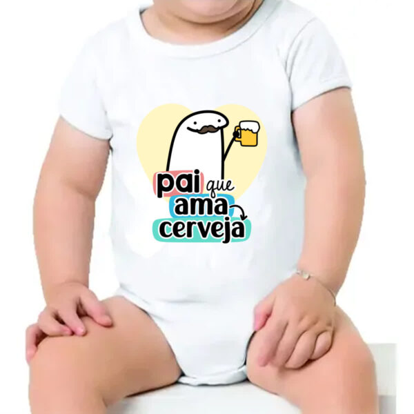 Body infantil Dia dos Pais Flork Cerveja - Imagem 4