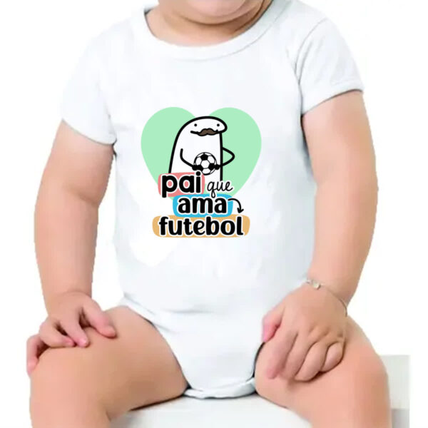 Body infantil Dia dos Pais Flork Futebol - Imagem 4