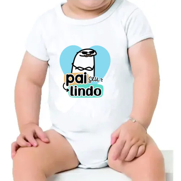 Body infantil Dia dos Pais Flork Lindo - Imagem 4