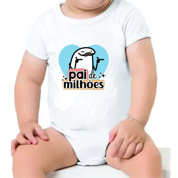 Body infantil Dia dos Pais Flork Milhoes - Imagem 4